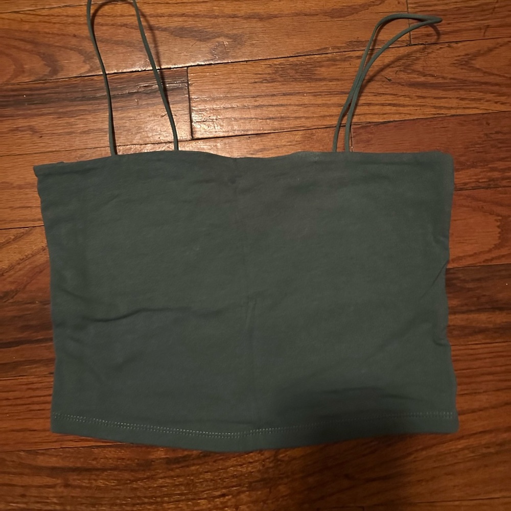 Aeropostale Seriously Soft Bungee Cami in Dark Green